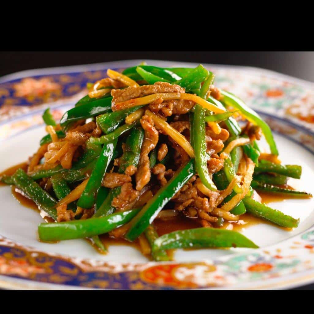 藤が丘餃子工房つづみや　おつまみチンジャオロース　@藤が丘/餃子/居酒屋/中華